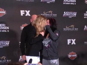 Rousey and Zingano Courtesy UFC