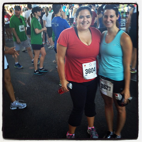 Me and Lauren before the lawyers have heart 10k