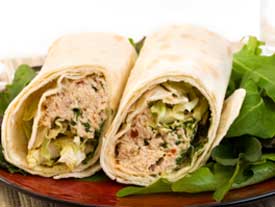 tuna salad wraps