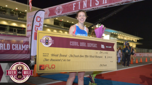 Queen of the Beer Mile, Beth Herndon, Wins World Championship, Sets WR